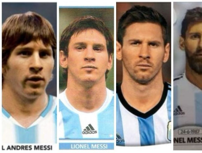 Otra de las estrellas del fútbol es Lionel Messi. Este jugador ha tenido uno de los cambios físicos más notables. Las imágenes dejan ver su aspecto en los mundiales de Alemania 2006, Sudáfrica 2010, Brasil 2014 y Rusia 2018.