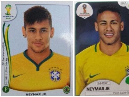 El destacado futbolista brasileño Neymar participó en el Mundial de Brasil 2014 y ahora va a Rusia 2018.