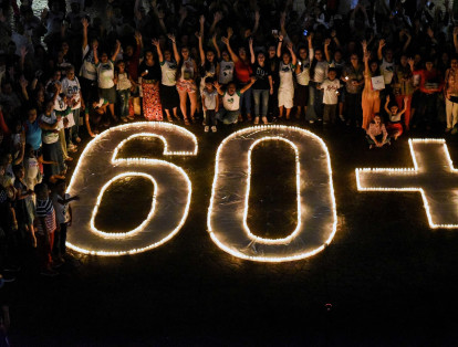 Cali, Valle del Cauca department, Colombia, on March 24, 2018. Earth Hour, which started in Australia in 2007, is being observed by millions of supporters in 187 countries, who are turning off their lights at 8.30pm local time in what organisers describe as the world's "largest grassroots movement for climate change".