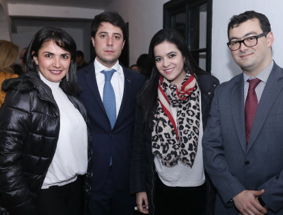 Nuria Asencio, Juan Guillermo Campo, Susana Velásquez y Juan David Bazzani.