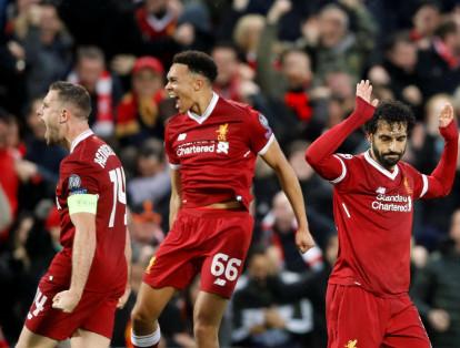 La alegría del triunfo del Liverpool.