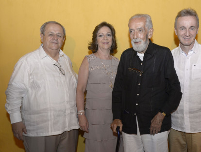 En la foto, William Calderón, Clara María Arango, Enrique Gómez Hurtado y Óscar Iván Palacios.