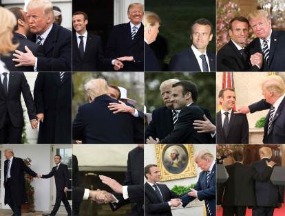 Los presidentes de EE. UU.y Francia hicieron gala de su estrecha relación. Macron le dio un beso en la mejilla a Trump durante la conferencia de prensa.