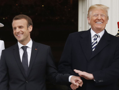 El presidente de Estados Unidos, Donald Trump, y su homólogo de Francia, Emmanuel Macron, se reunieron el martes 23 de abril en la Casa Blanca para definir temas de la agenda  internacional que comparten los dos países.