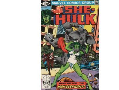 4. She-Hulk:
El único grupo compuesto por superheroínas,  Las Liberadoras, es liderado por la versión femenina de Hulk. Su primera aparición en una revista de cómics fue en 1980, no obstante aún no hay película que documente su historia.