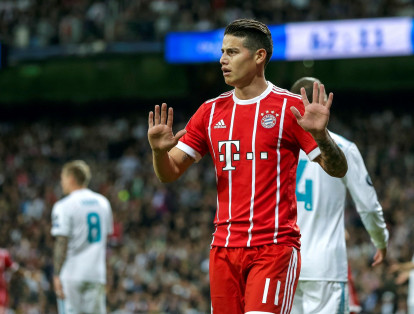 James Rodríguez no celebró el gol que le hizo a Real Madrid con Bayern Múnich.