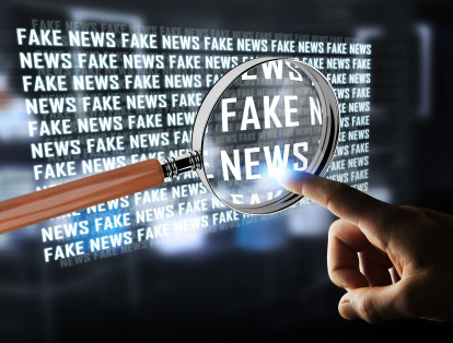 Ilustración sobre noticias falsas o fake news