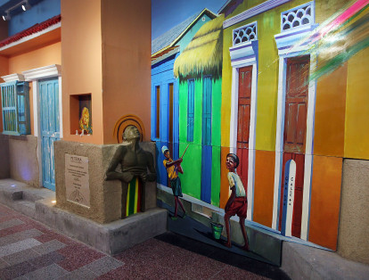 Barranquilla mayo 03 de 2018. El Barrio Abajo de Barranquilla fue plasmado con diversidad de técnicas e identidad Caribe en un corredor de acceso al Centro Comercial Portal del Prado.