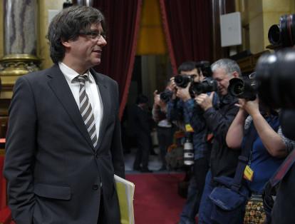Este martes Carlos Puigdemont renunció a la posibilidad de ser escogido presidente regional catalán. Designó como a sucesor a Quim Torra.