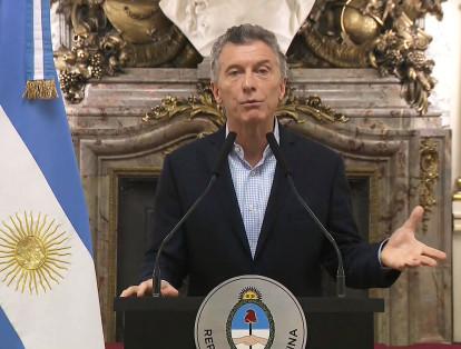 El presidente de Argentina, Mauricio Macri, anunció el 08 de mayo el pedido de rescate financiero al FMI.