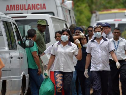 Hay tres sobrevivientes hospitalizados en "estado crítico", según el diario oficial Granma.