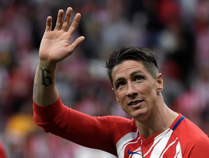 Fernando Torres en su despedida en el Wanda Metropolitano.