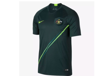 Australia tiene una camiseta de color verde oscuro  con dos franjas delgadas de color verde claro que atraviesan de diagonalmente el pecho. Esta es la quinta ocasión en la que el equipo hace presencia en el torneo.