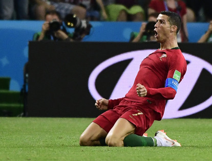Con este gol de penalty, Portugal se adelantó en el clásico mundialista.