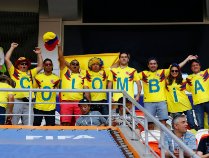 Familias enteras y grupos de amigos, de todos los rincones del país, empacaron sus maletas para poder llegar a Saransk y apreciar el debut de Colombia en esta Copa del Mundo.