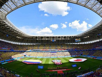 El Mordovia Arena es el escenario en el que las selecciones de Colombia y Japón se enfrentan este martes.