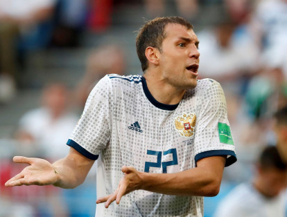 7. Artem Dzyuba: Este delantero ruso, de 29 años, autor de 13 goles con su selección, ha anotado 2 en la Copa del Mundo.