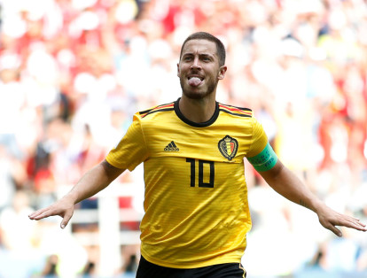 6. Eden Hazard: el 10 de la selección de Bélgica, autor de 24 goles en su selección, ha anotado 2 en la cita futbolística más importante del mundo.