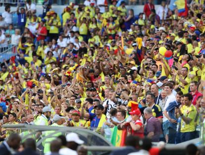 La 'fiebre amarilla' de los hinchas colombianos se despertó tras el triunfo de la selección ante Senegal.