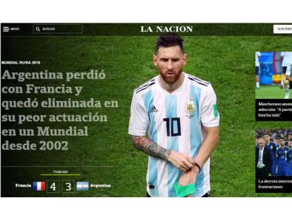 Los medios argentinos hablan del último partido de Argentina en Rusia 2018 y quizás la última Copa del Mundo para Lionel Messi.
