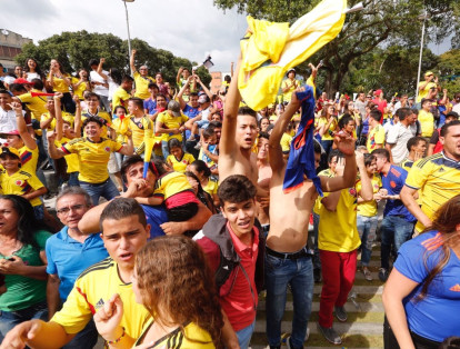 Una explosión de alegría en el último suspiro del tiempo de adición llegó a todo el territorio de Colombia con el gol de Yerry Mina que llevó el partido a los tiempos extra.