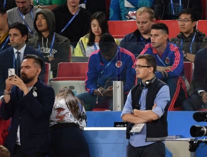 James Rodríguez, el volante estrella de la Selección Colombia, se perdió el último partido del equipo cafetero en el Mundial de Rusia 2018. Tuvo que ver, desde las tribunas, la actuación de sus compañeros.