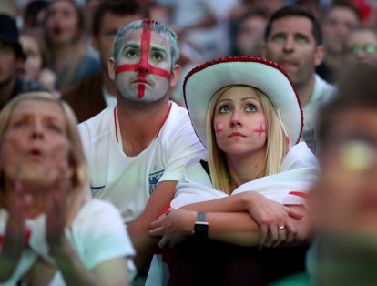 Ingleses lloran su eliminación del Mundial de Rusia 2018