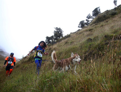 Sara Medina llegó desde Bogotá acompañada de su perro Cairo y disfrutaron esta gran experiencia.