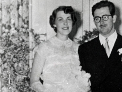 Virgilio Barco, el día de su matrimonio con Carolina Isakson en 1950. Esta relación dejó cuatro hijos.Barco falleció en 1997.