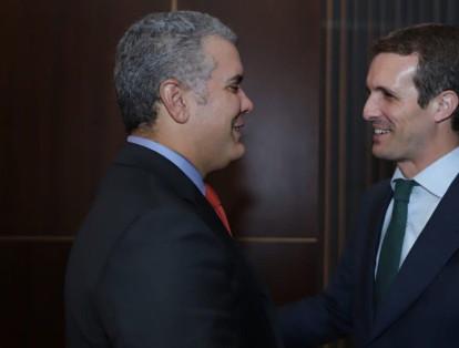 El nuevo mandatario también se reunió con el presidente del Partido Popular de España, Pablo Casado.