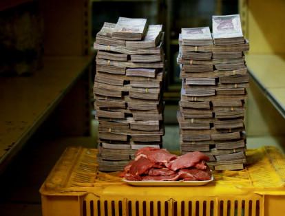 Un kilo de carne cuesta 9'500.000 bolívares, el equivalente a 1,45 dólares.