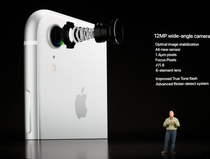 El iPhone Xr contará con una cámara trasera única, no dual, de 12 mpx, con capacidades de software para mejorar las imágenes.