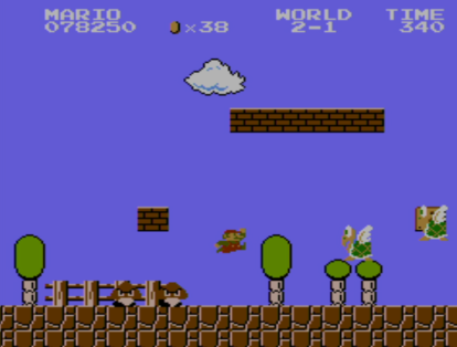Super Mario Bros llegó a América y a Europa para la popular consola NES (Nintendo Entertainment System) en 1985 y 1987 respectivamente.