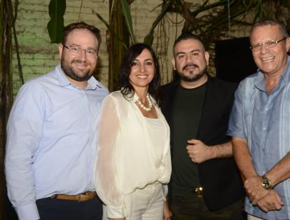 Felipe de Lapava, Martha Morales, John Mesías y Felice Grimoldi
