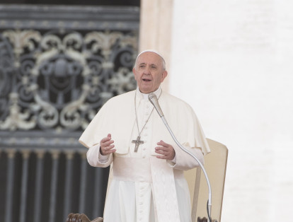 El papa Francisco pronunció un discurso durante su tradicional audiencia general celebrada en la Plaza de San Pedro del Vaticano este miércoles.