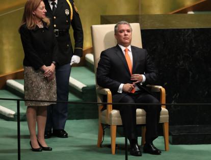 El mandatario colombiano, Iván Duque, dio este miércoles su primer discurso ante la Asamblea General de la ONU, en el que afirmó su compromiso contra el narcotráfico y contra la corrupción nacional, como también aseguró que apoyaría el proceso de desmovilización en el país.