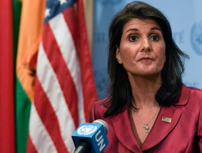 La dimitente embajadora de Estados Unidos ante la ONU, Nikki Haley