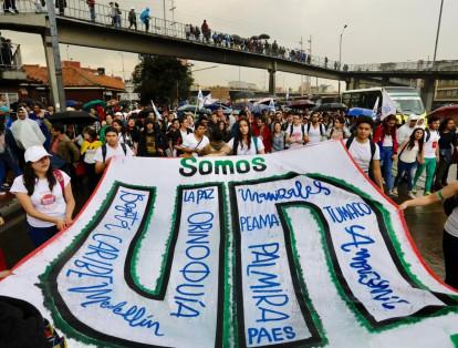 La carrera 30 en Bogotá será uno de los ejes principales de las marchas. El punto de concentración final de este y otros recorridos en la capital será la Plaza de Bolívar.
