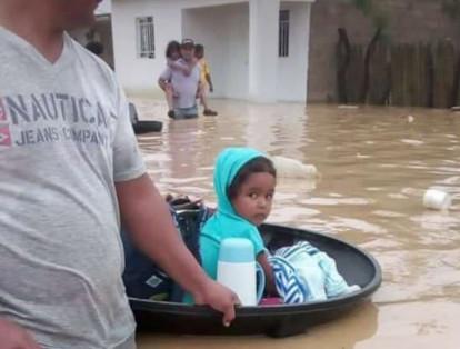 Inundaciones en Uribia