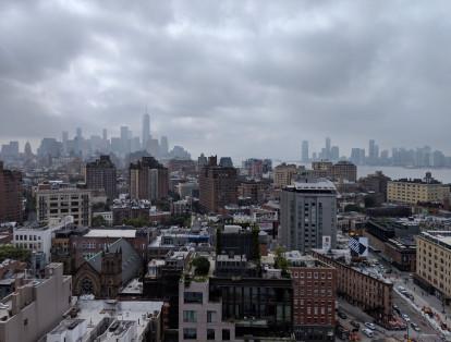 Vista desde el techo de las oficinas de Google en Nueva York durante el recorrido por la 'Gran Manzana' en EE. UU. con la cámara del Pixel 3XL de Google.