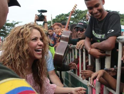 Algunas de las palabras de Shakira fueron "no podemos dejar de educar a nuestros niños y tenemos que ofrecer educación de calidad e integral"