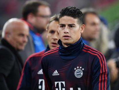 James y su malestar: otra vez suplente en el Bayern Múnich.