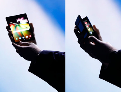 Infinity Flex Display, precisamente, es presentado como una tableta, con funciones multitarea, que luego se puede guardar en el bolsillo.