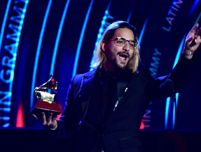 Maluma recibió el premio a Mejor Álbum Vocal Pop Contemporáneo con F.A.M.E.