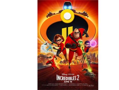 2. 'Los Increíbles 2': quizá una de las producciones más esperadas de Disney Pixar. En esta segunda parte, Helen debe luchar contra un cibercriminal que planea hipnotizar el mundo a través de las pantallas de computadores. Se estrenó el 14 de junio y, a la fecha, ha convocado a 3.838.628 espectadores en todo el país.