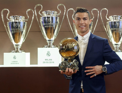Quien se disputa el título de haber ganado más trofeos de Balón de Oro con Messi es Cristiano Ronaldo. El actual delantero de la Juventus ha ganado este reconocimiento en las ediciones de 2008, 2013, 2014, 2016 y 2017. La primera como jugador del Manchester United y las otras cuatro con la camiseta del Real Madrid.