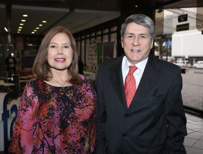 La presidente del CPB Gloria Vallejo y el vicepresidente Daladier Osorio.