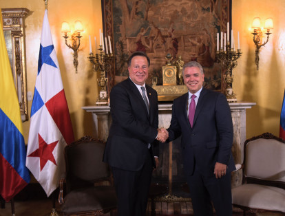 En su reunión bilateral, el presidente Iván Duque y su homólogo de Panamá, Juan Carlos Varela, también tuvieron como tema central la crisis en Venezuela.