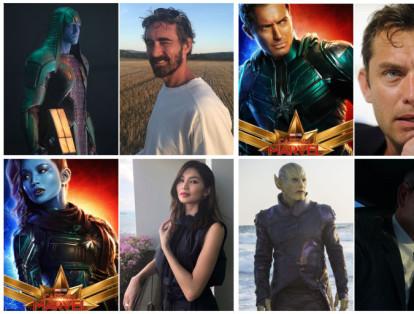 Vea cómo lucen los actores de Capitana Marvel en la vida real