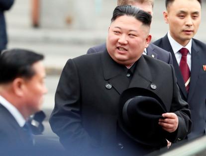 El líder de Corea del Norte Kim Jong-un llegó a la estación rusa de la ciudad de Vladivostok este miércoles 24 de abril.